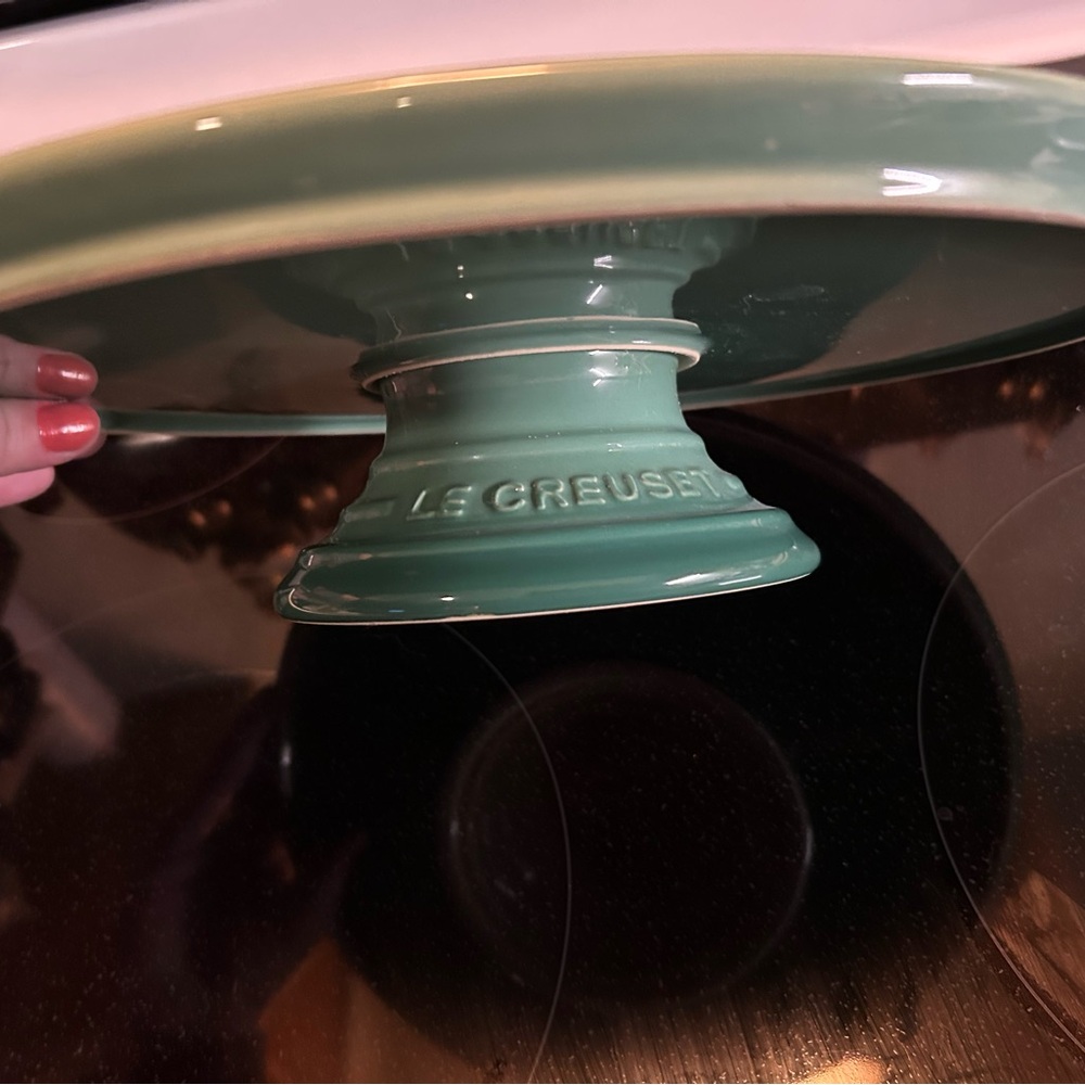 Le Creuset Fennel Green Cake Stand